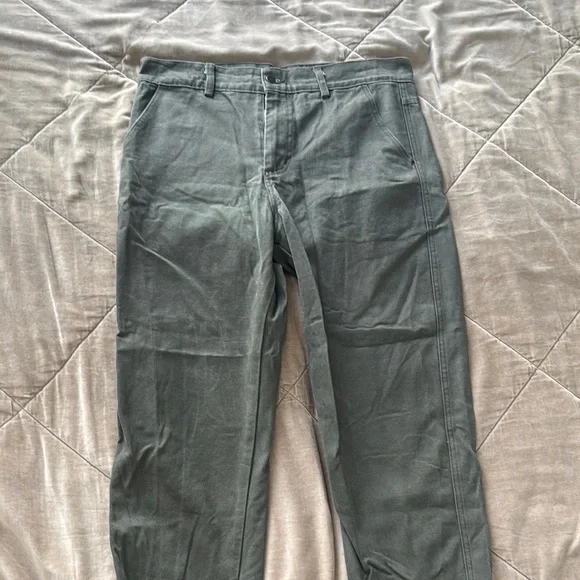 Bricks & Wood Green Chinos Cotton Blend - Picture 1 of 6